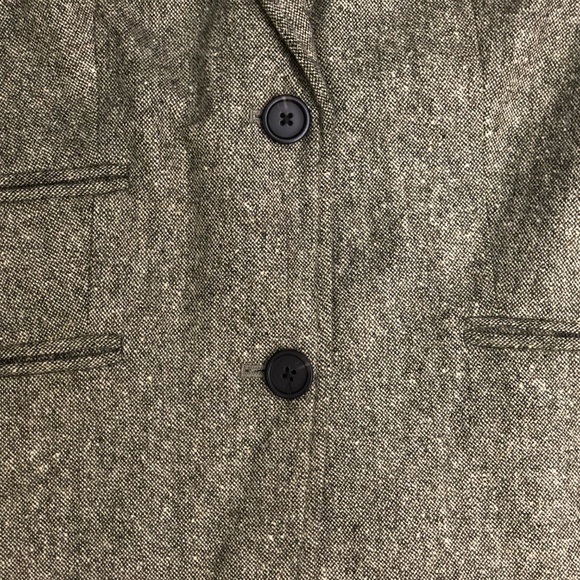 J. Crew Tweed Blazer Elbow Patches Brown 100% Wool - Picture 4 of 8